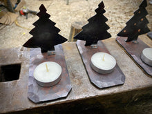 Load image into Gallery viewer, Christmas Tree Tea Light Sculpture