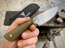 Load image into Gallery viewer, *Blemished Valiant EDC Knife - OD Green Micarta