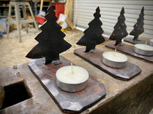 Load image into Gallery viewer, Christmas Tree Tea Light Sculpture