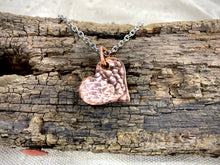 Load image into Gallery viewer, Copper Heart Necklace - 1”