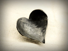 Load image into Gallery viewer, Heart ring dish forged from stainless steel - Small