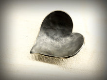 Load image into Gallery viewer, Heart ring dish forged from stainless steel - Small