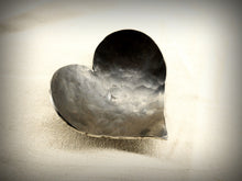 Load image into Gallery viewer, Heart ring dish forged from stainless steel - Large