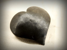 Load image into Gallery viewer, Heart ring dish forged from stainless steel - Large