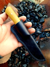 Load image into Gallery viewer, Cold blued drop point with osage handle