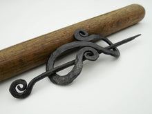 Load image into Gallery viewer, Hand forged stainless steel hair barrette