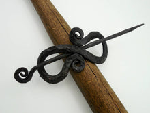 Load image into Gallery viewer, Hand forged stainless steel hair barrette