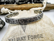 Load image into Gallery viewer, Stone hammered stainless steel bracelet