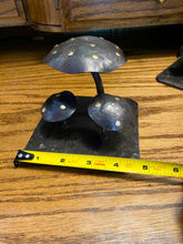 Load image into Gallery viewer, Mushroom desk art sculpture with brass studs
