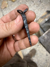 Load image into Gallery viewer, Forged stainless steel necklace with filework
