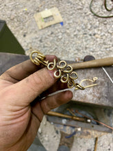 Load image into Gallery viewer, Brass Celtic Fibula Brooch
