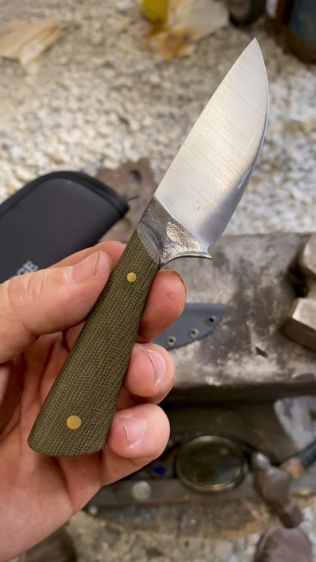 *Blemished Valiant EDC Knife - OD Green Micarta